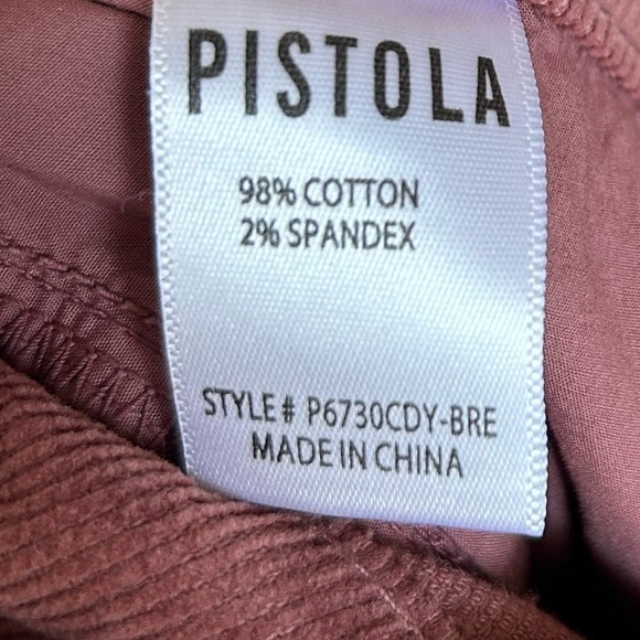 NWT Pistola Arielle skinny corduroy Jean pants salmon Mauve color Sz 31 - Picture 10 of 13